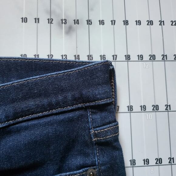 Uniqlo Kaihara Jeans Mens 30 Blue Pants Skinny Dark Stretch High Rise Denim - Picture 7 of 8